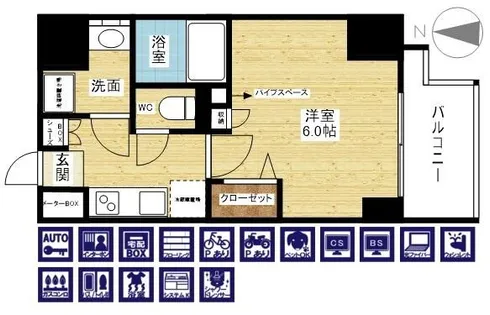 ソルテラスOSAKA塚本【9階】の間取り