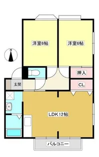 グランデージ春日【101号室】の間取り