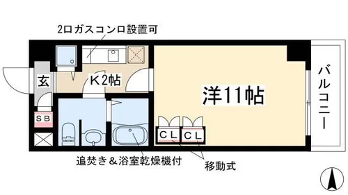 カーサステラ【8階】の間取り