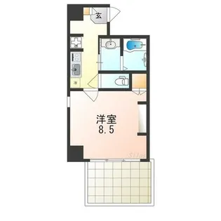 市之町西エヌエム・スワサント【1階】の間取り
