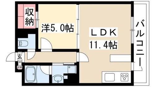 サリジェール瑞穂【1階】の間取り