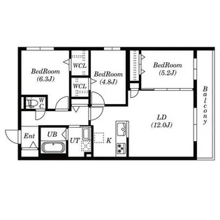 CHIARO SAPPORO【4階】の間取り