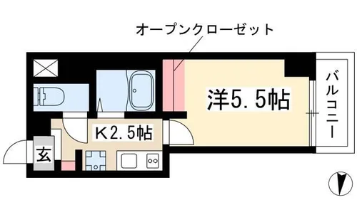 SophisSakurayama【801号室】の間取り