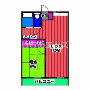 山田コーポ【101号室】の間取り