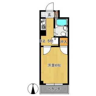 エクセレント東新第2【2階】の間取り