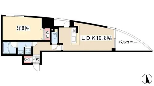 さくらHills富士見【0601号室】の間取り