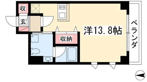 ベレーサ新瑞橋【2階】の間取り