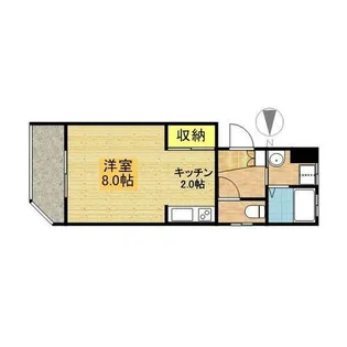 マンションリバエイト【1階】の間取り