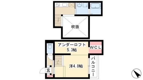 1Kの間取り画像