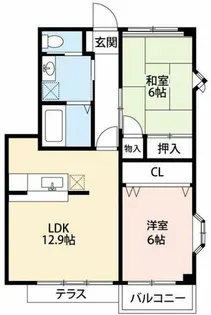 ハイステージ城山【1階】の間取り