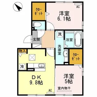 ヴェルドミール【2階】の間取り