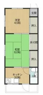 ハイツ明南荘【2階】の間取り