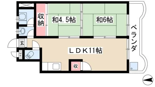 近藤ビル【202号室】の間取り