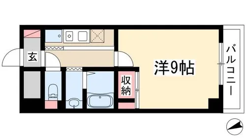 JJ八事ビル【3階】の間取り