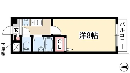 マ・メゾンちかふじ【103号室】の間取り