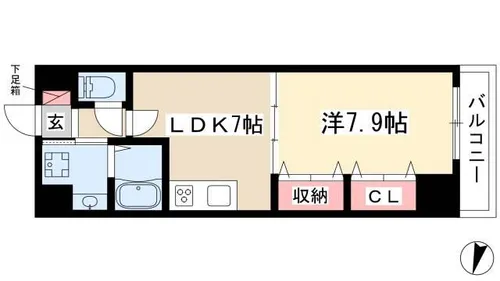 シャルール【11階】の間取り