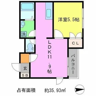 Maison de Mari北白川【2階】の間取り