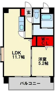 エラン黒崎【6階】の間取り
