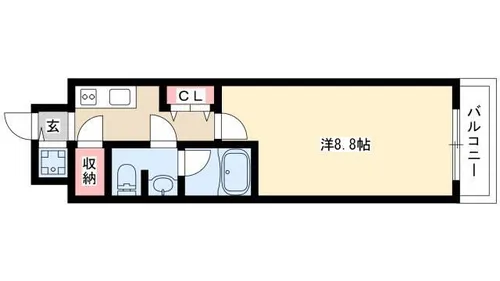 セノアタワー泉【0703号室】の間取り