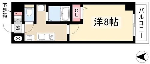 リアライズ沢下町II(willDo金山沢下)【0405号室】の間取り