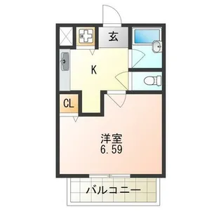 大阪府堺市堺区南田出井町4丁【アパート】の間取り