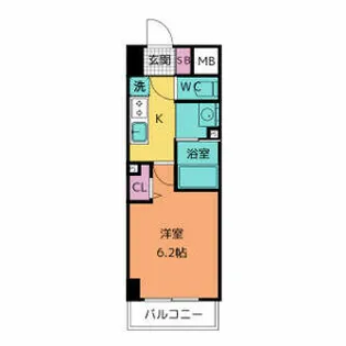 ラグゼナ上前津(旧LUXENA KAMIMAEZU)【13階】の間取り