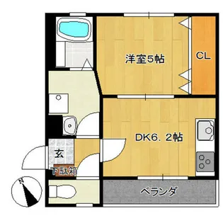 クリスタル【1階】の間取り