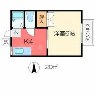 ハイツシティ聖護院【2階】の間取り