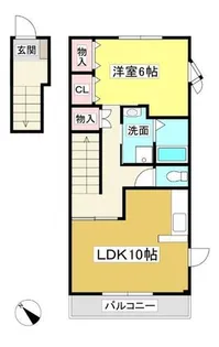 ハイステージIK【2階】の間取り