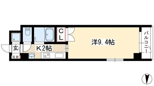 HF久屋大通レジデンス【901号室】の間取り