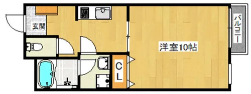 チェリーコート【3階】の間取り