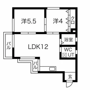 マンションオックス【3階】の間取り
