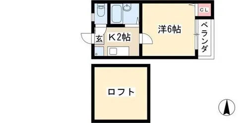 グランベル大須観音【2階】の間取り