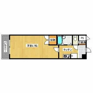 サンセイハイツ社台【4階】の間取り