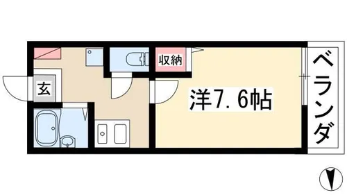 第8コーポエム【2階】の間取り