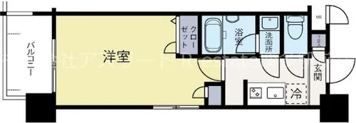 レジデンシャルヒルズ博多駅前弐番館【4階】の間取り