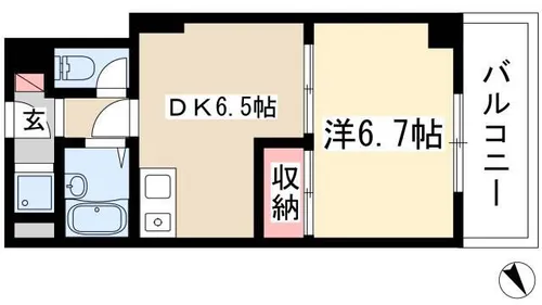 カーサノア八事【1階】の間取り