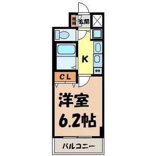 プレサンス久屋大通公園サウス【6階】の間取り