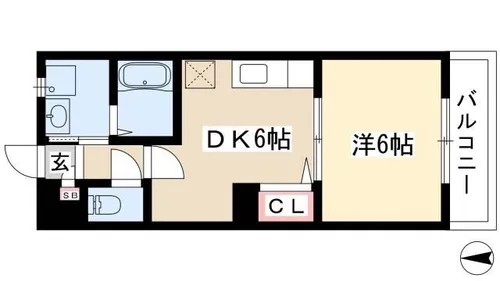 プリミエール川名【1階】の間取り