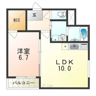フジパレス浜寺石津Ⅱ番館【3階】の間取り