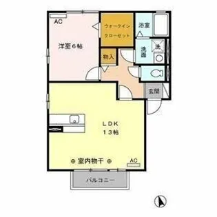 アーリーバード【202号室】の間取り