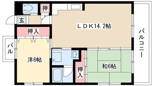 エスペランサ厳樹【3階】の間取り