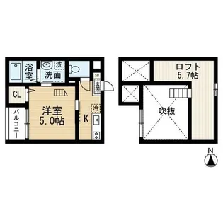 サザンコンフォート【1階】の間取り