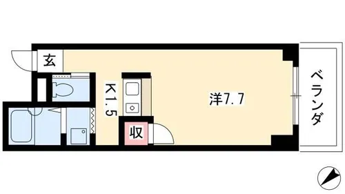 グランステージ千種【5D号室】の間取り