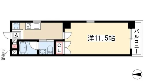 リベルテ桜山【3階】の間取り