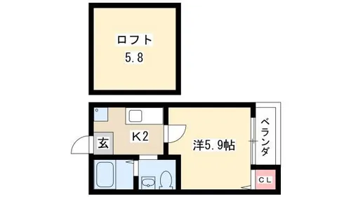 gratitude SH【105号室】の間取り