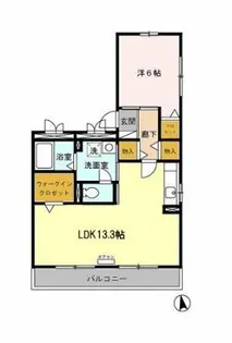 エクセラン彩【2階】の間取り