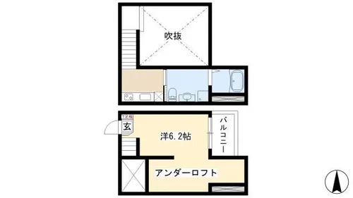 ステラ川西【101号室】の間取り