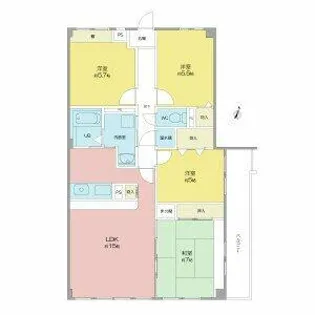 シーズンコート泰明町【303号室】の間取り