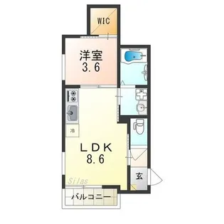 REGALEST 堺東【2階】の間取り